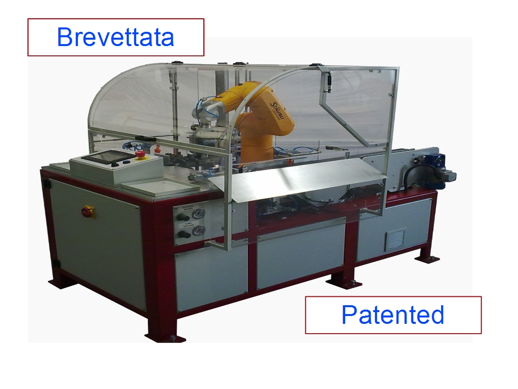 ASSEMBLATRICE AUTOMATICA ROBOTIZZATA PER SOTTOPIEDI